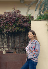 Chaqueta corta gris clara