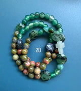Rosario pulsera collar piedra niño