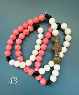 Rosario pulsera collar piedra natural