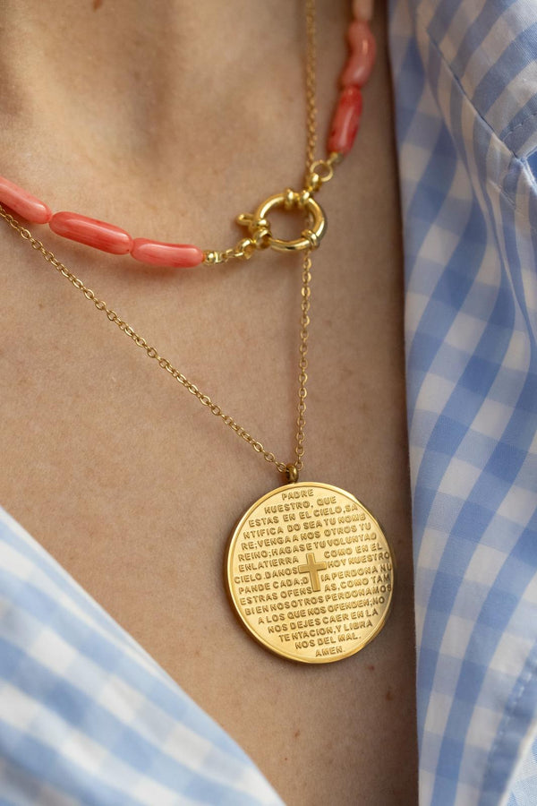 Colgante Padre Nuestro Redondo