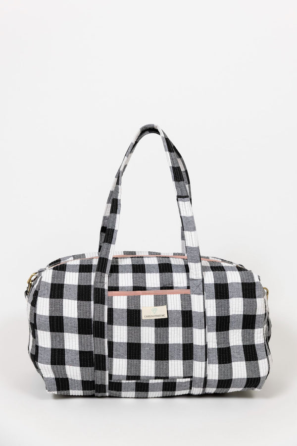 Bolsa viaje vichy negro