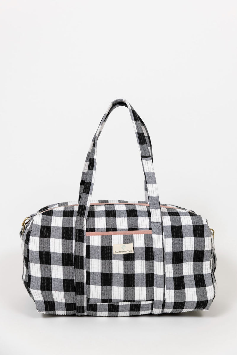 Bolsa viaje vichy negro