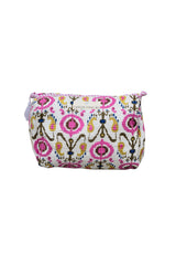 Neceser estampado rosa y amarillo L