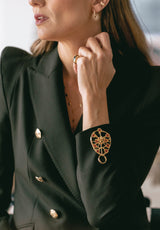 Ear cuff libélula brillante