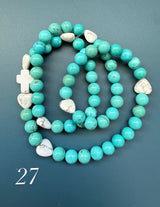 Rosario pulsera collar piedra natural