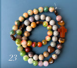 Rosario Collar 3 Vueltas Piedras Naturales hecho a mano