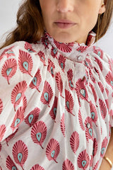 Vestido Plumas Rosa