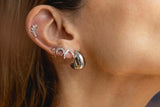 Pendientes agarre plata