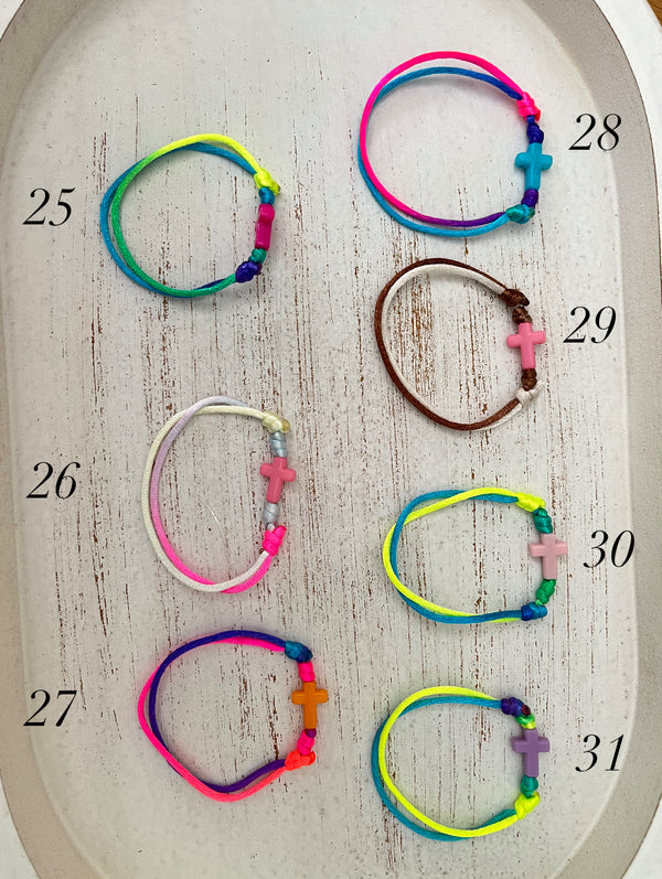 Pulsera colores cruz Anawim