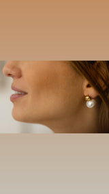 Pendientes Perlotas  Baguette