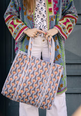 Bolso Tote Bag campanilla gris