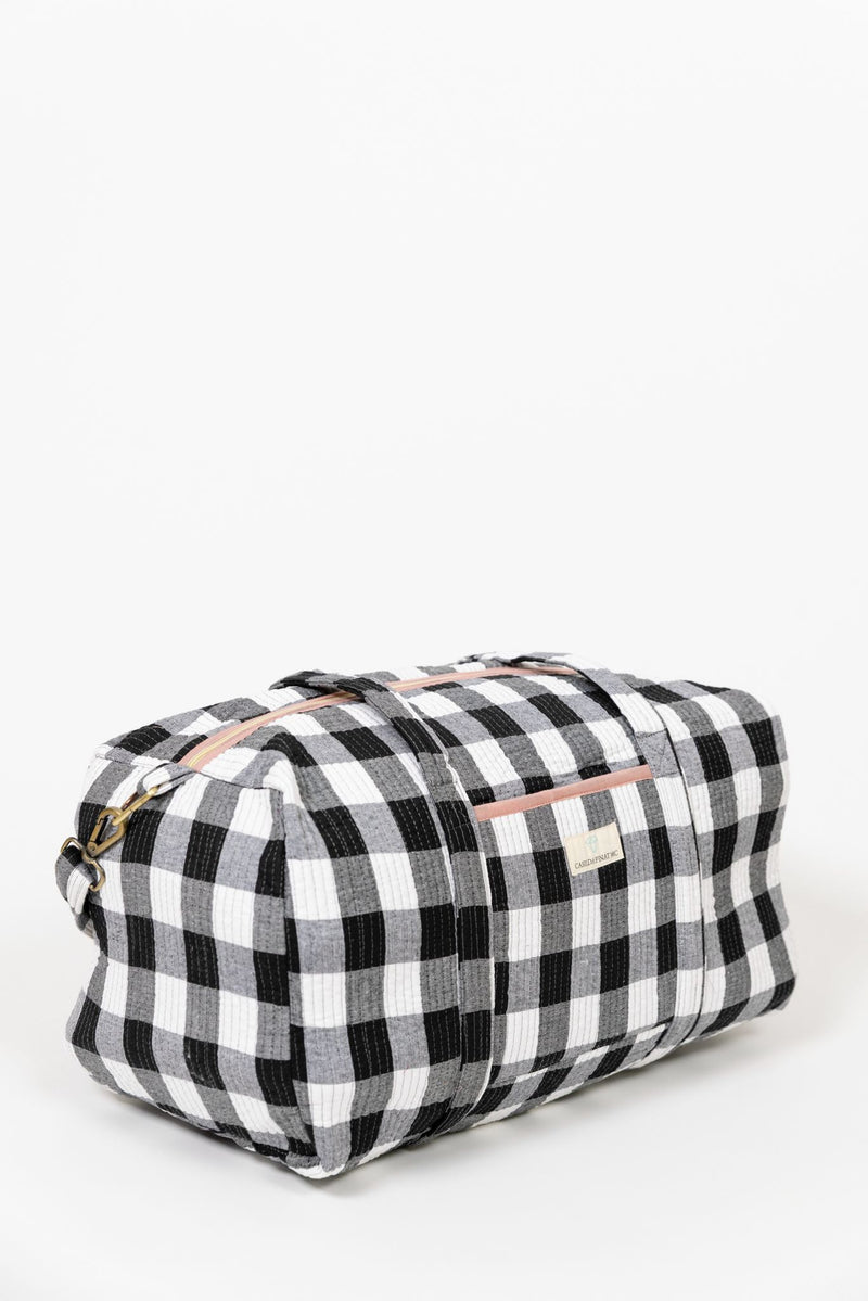Bolsa viaje vichy negro