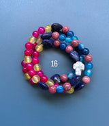 Rosario pulsera collar piedra niño