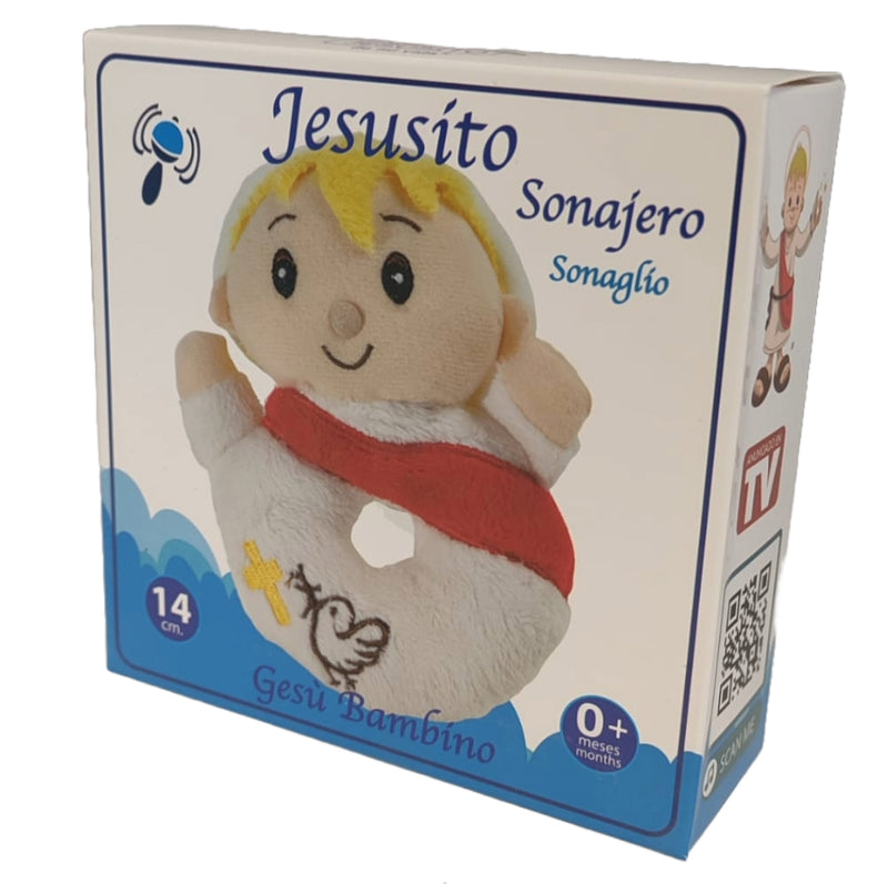 Sonajero de peluche Jesusito 14cms