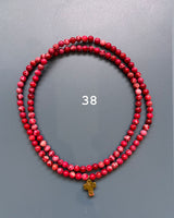 Collar / pulsera piedras cruz