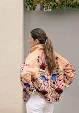 Chaqueta corta melocotón