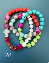 Rosario pulsera collar piedra natural