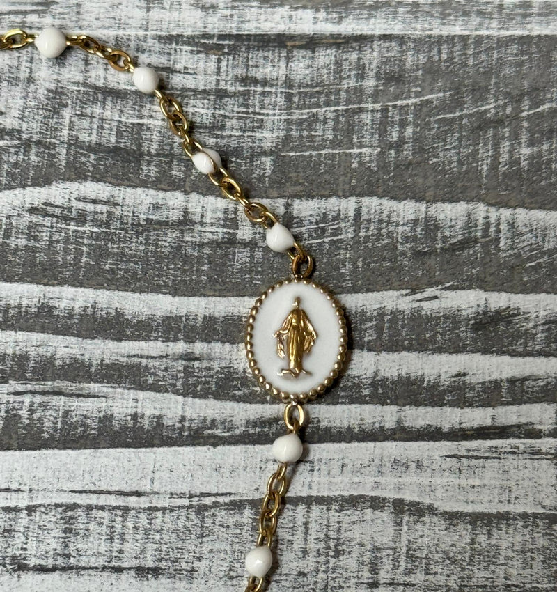 Pulsera Virgen Blanca