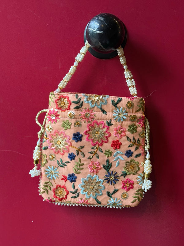Bolso Hojitas salmón