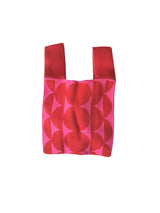 Bolso tela geométrico rojo