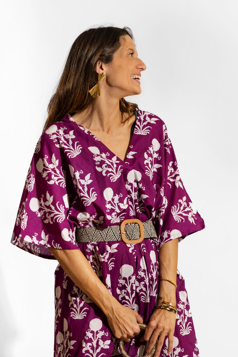 Vestido Caftán Buganvilla