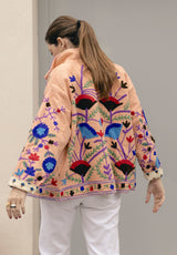 Chaqueta corta melocotón