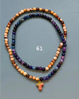 Collar / pulsera piedras cruz