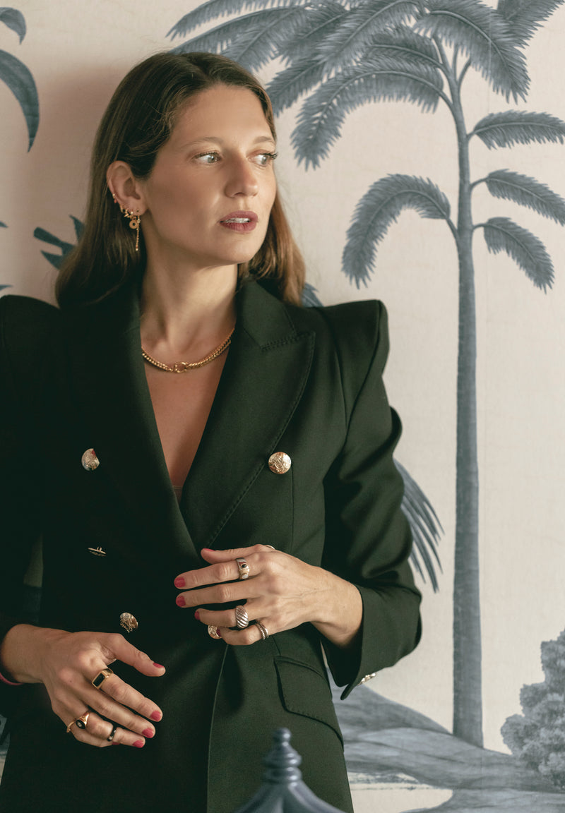 Anillo Rectángulo Negro