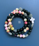Rosario pulsera collar corazón