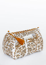Neceser estampado mostaza S-M-L