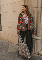 Bolso Tote Bag flor colorines