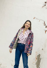 Chaqueta corta morada