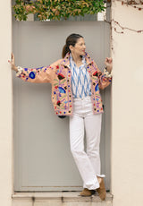 Chaqueta corta melocotón