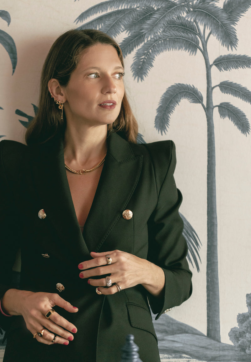 Anillo Rectángulo Negro