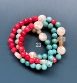 Rosario pulsera collar piedra niño