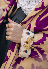 Chaqueta kaftan buganvilla