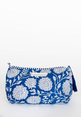 Neceser estampado flores azul L