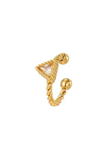 Ear cuff triángulo