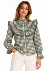 Camisa cuadros verde