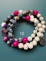 Rosario pulsera collar medalla