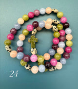 Rosario pulsera collar piedra natural