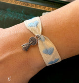 Pulsera Virgen del Pilar Telas Variadas