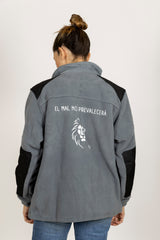 Chaqueta de manga larga con interior polar Solo Dios Anawim Gris