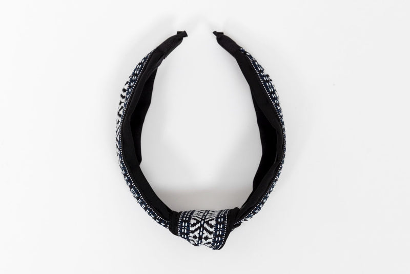 Diadema nudo negra