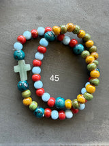 Rosario pulsera cerámica dos vueltas