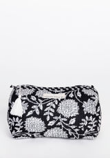 Neceser estampado flores blancas L