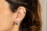 Aros Doble Irregular Dorado/Plata