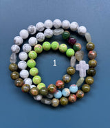 Rosario pulsera collar corazón
