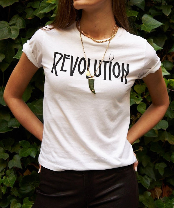 Camiseta Revolution Dear Prudence Anawim blanca