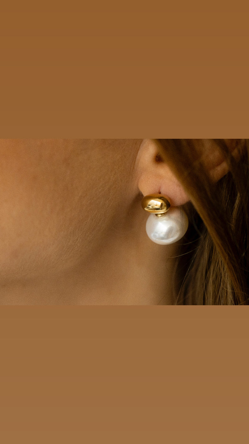 Pendientes Perlotas  Baguette